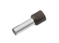 Geïsoleerde Adereindhuls, DIN 46228, 1,5mm², lengte 18mm, *zwart