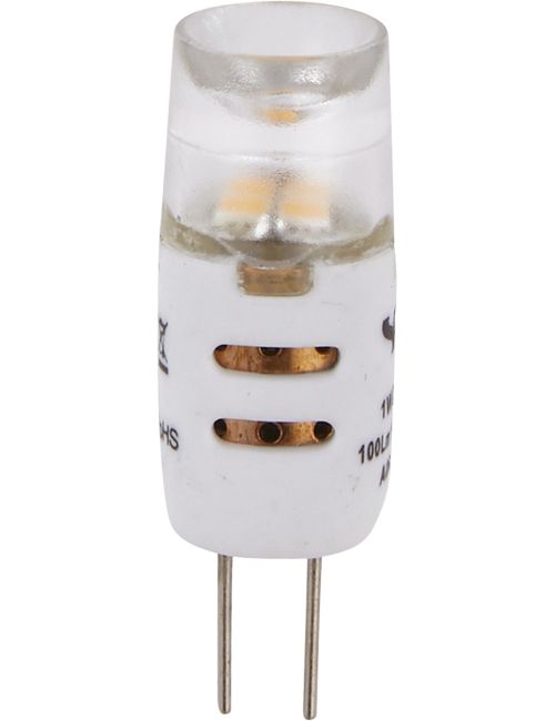 LED G4 T10x32 12V 100Lm 1W 827 170° AC/DC Dim Clear BL