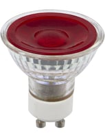 LED GU10 MR16 Glass 50x54 230V 5W 38° AC Red Dim
