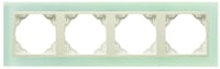 Efapel crystal afdekr. 4v glas/parel
