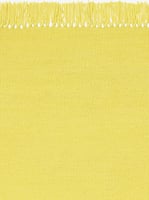 Kvadrat vloerkleed Kelim Coloured Fringes Geel C1212
