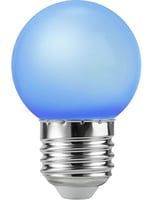 LED E27 Ball G45x68 230V 1W 320° AC Blue Non-Dim