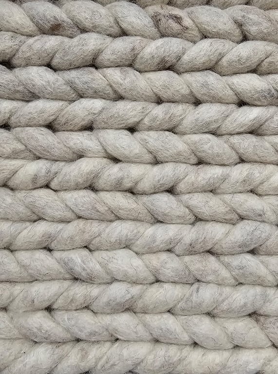 Wol geweven vloerkleed Lena Offwhite 01