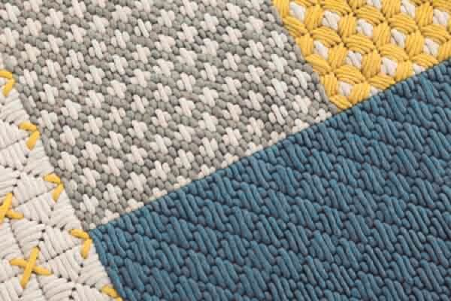 Vloerkleed Gan Rugs Silai Blue