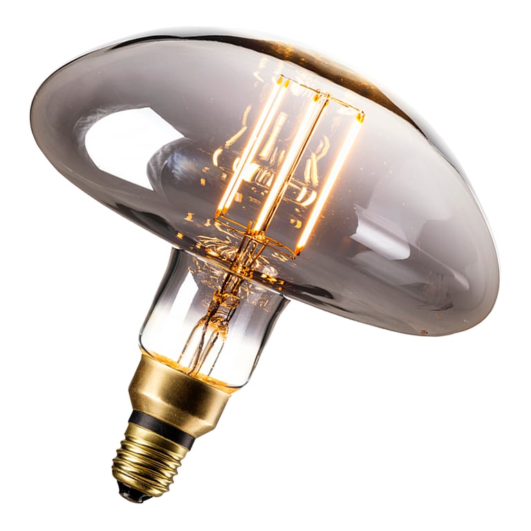 Calex XXL Calgary LED Lamp 220-240V 6W 180lm E27 MS195, Titanium 2200K dimmable, energy label B