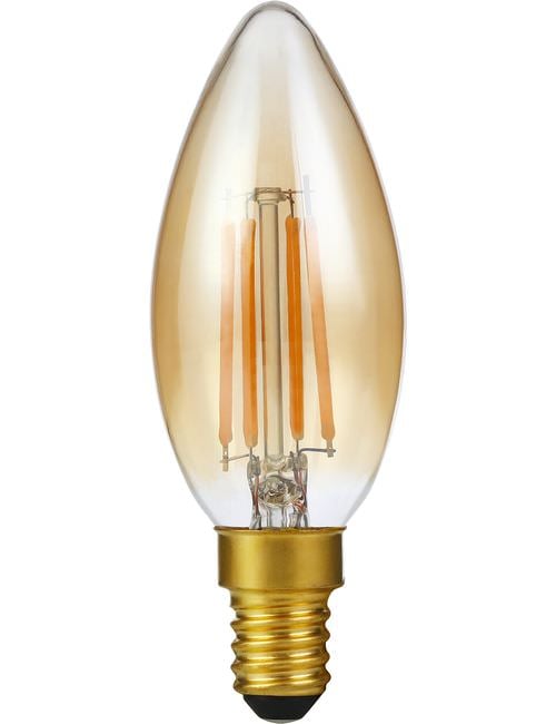 LED E14 Fila Candle C35x100 230V 250Lm 4W 922 AC Gold Dim