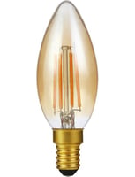 LED E14 Fila Candle C35x100 230V 250Lm 4W 922 AC Gold Dim