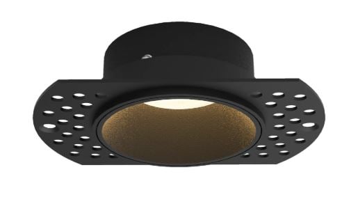 stuc spot YESO GU10 (ROUND) BLACK