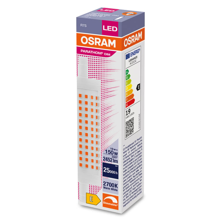 PARATHOM® DIM LINE R7s 118.00 mm 150 19 W/2700 K R7s (CS à 1 PCE)