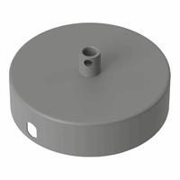 Calex metal ceiling rose 100mm 1 hole, concrete
