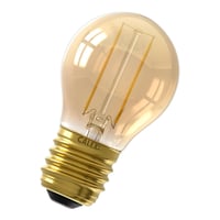 Calex LED Full Glass Filament Ball-lamp  220-240V 2W 130lm E27 P45, Gold 2100K, energy label A+