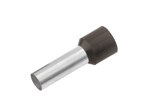 Geïsoleerde Adereindhuls, DIN 46228, 1,5mm², lengte 8mm, *zwart