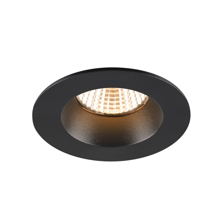 NEW TRIA® 68, plafondinbouwring, D: 8.2 H: 3.4 cm, IP 65, schwarzzwart