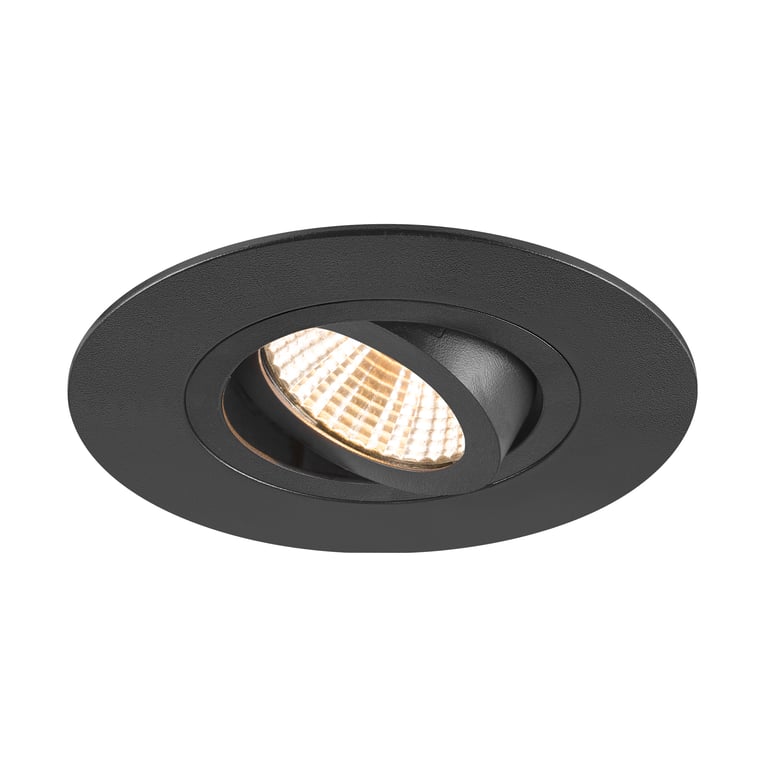 NEW TRIA® 75 XL, plafondinbouwring, D: 11 H: 2.6 cm, IP20, zwart