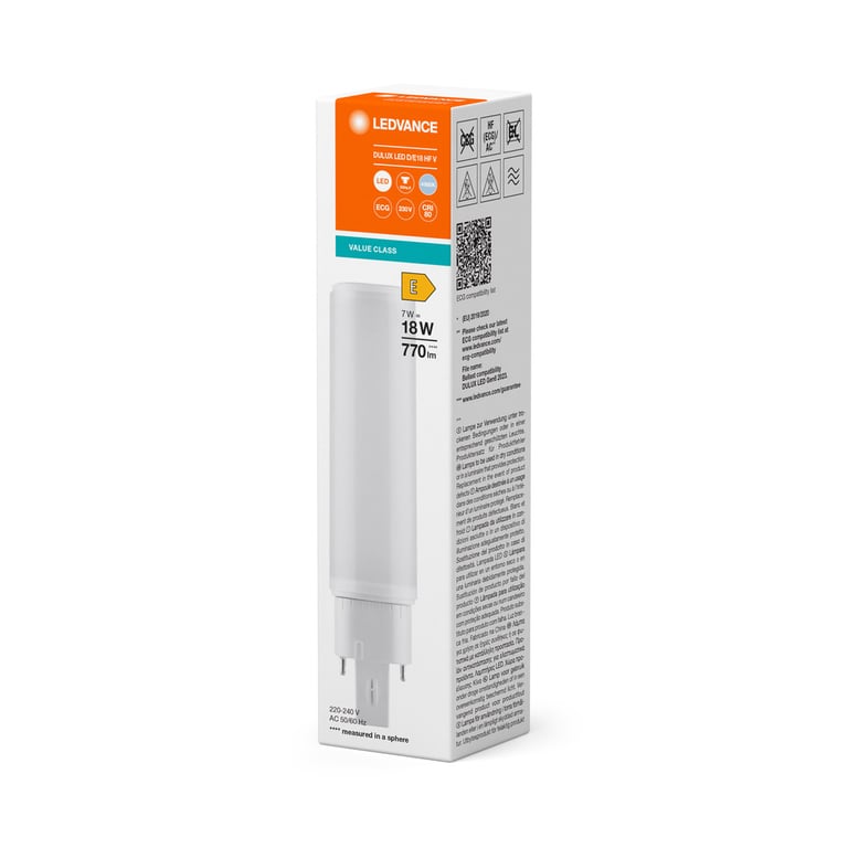 DULUX LED D/E HF &amp; AC MAINS V 7W 840 G24Q-2