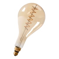 Calex LED Full Glass Flex Filament Splash 240V 4W E27 PS160, Gold 2100K Dimmable, energy label A