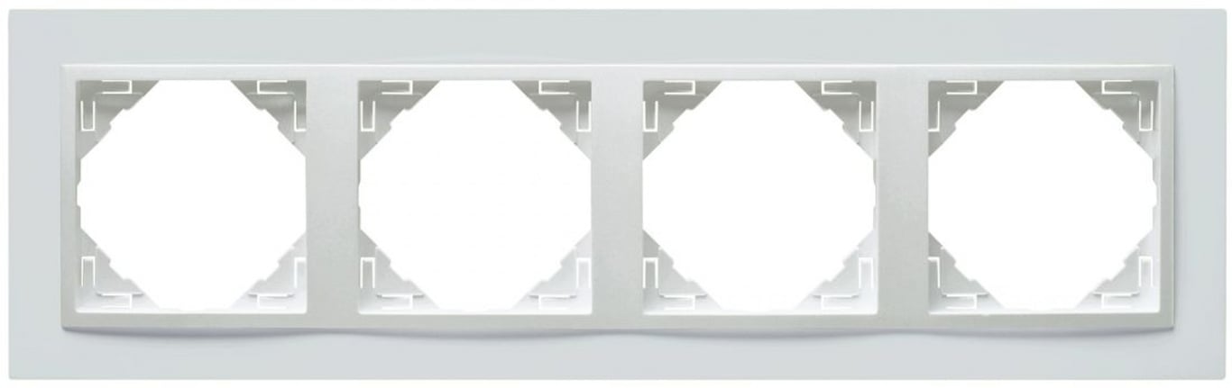 Efapel animato afdekr. 4v wit/wit