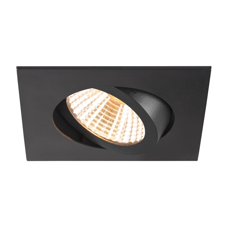 NEW TRIA® 68, plafondinbouwring, L: 8.2 B: 8.2 H: 2.6 cm, IP20, zwart