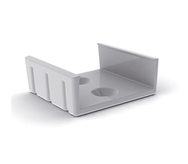 Montagebeugel slimline breed 8mm, PVC