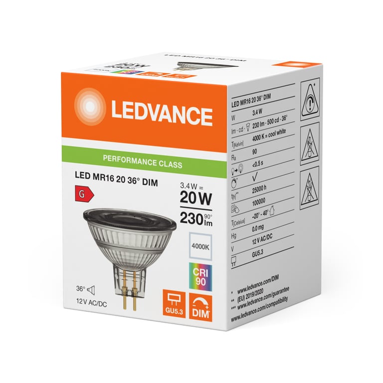 LED MR16 DIM P 3.4W 940 GU5.3