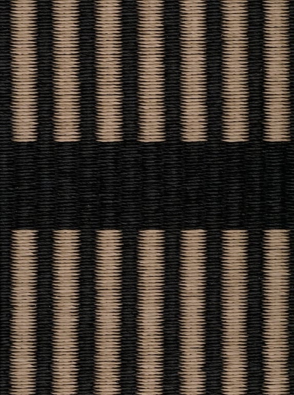 Design vloerkleed Woodnotes Cut Stripe Black Antique 115919
