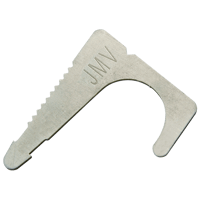 Inslagbeugel 16/20mm, blank, met kartel