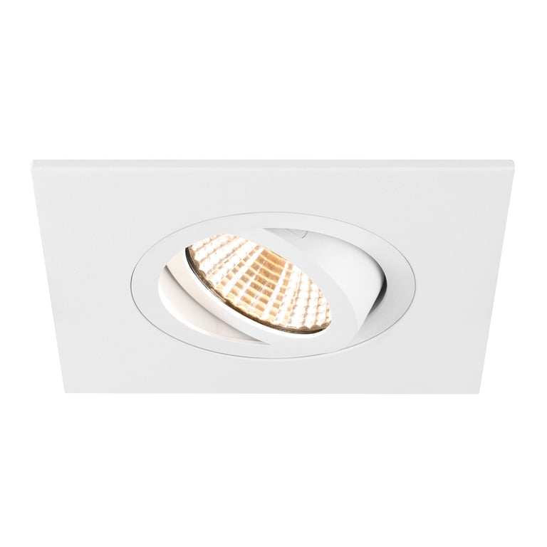 NEW TRIA® 75 XL, plafondinbouwring, L: 11 B: 11 H: 2.6 cm, wit