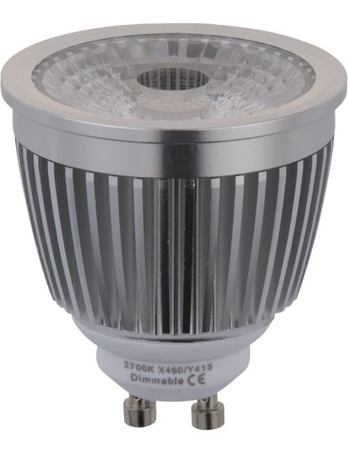 LED GU10 MR16 PMMA 50x54 230V 320Lm 4.5W 827 38° AC Dim