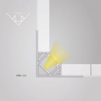 FP8 LED tegel profiel BINNENSTE HOEK 300 cm