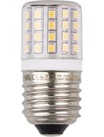 LED E27 Tube T27x60 100-240V 320Lm 3W 830 AC/DC Clear Non-Di
