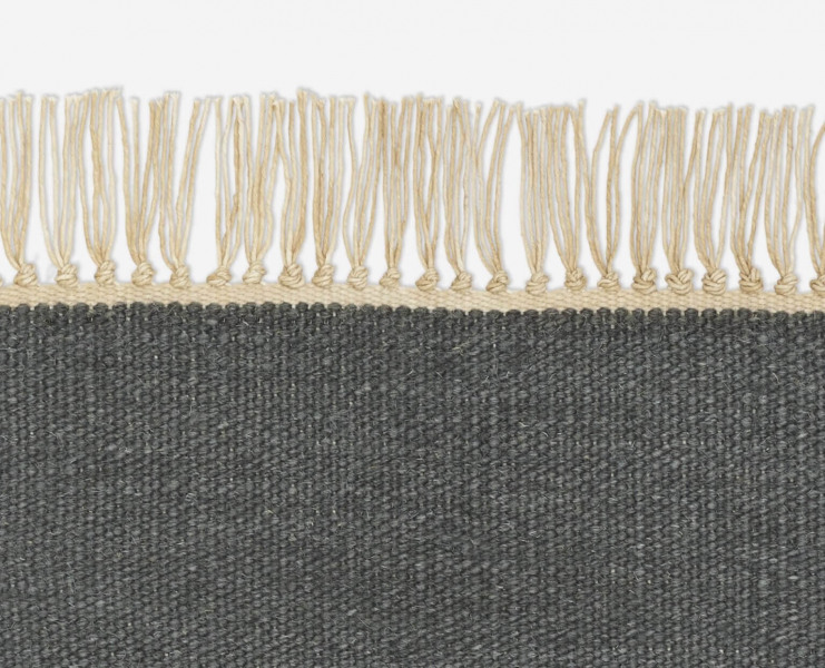 Kvadrat vloerkleed Vintage Plain Grijsblauw 0033