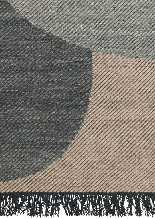 Hip grafisch vloerkleed Eef Charcoal