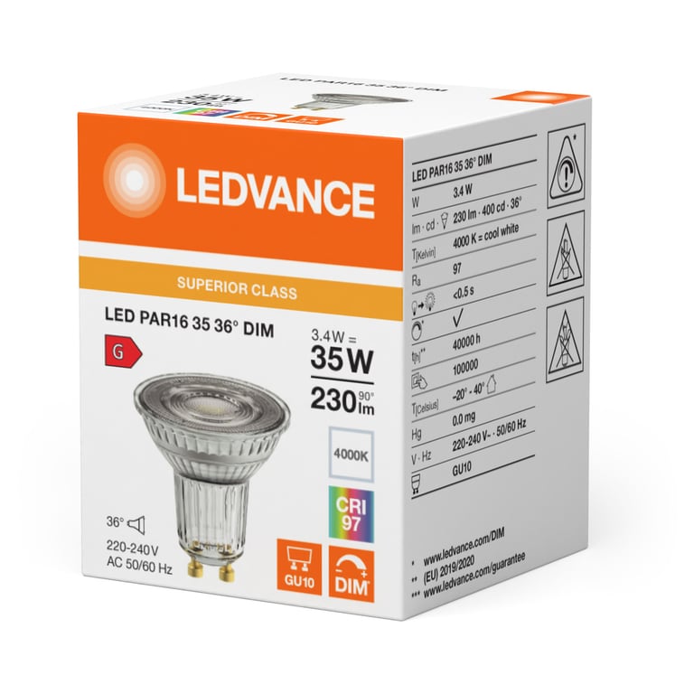 LED PAR16 DIM S 3.4W 940 GU10
