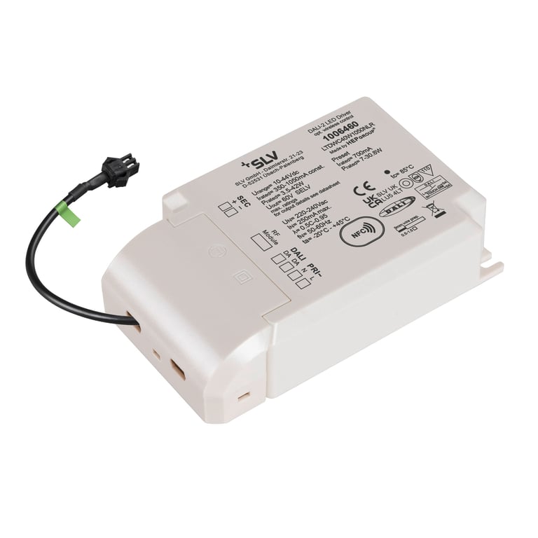 Led-driver 42W 700mA, met radio-interface voor Numinos, DALI