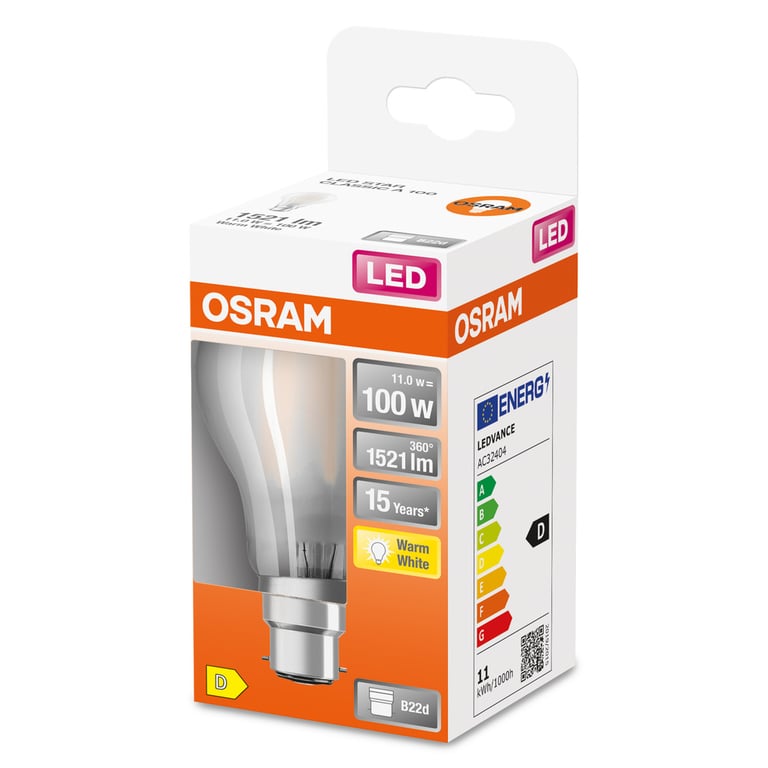 LED Retrofit CLASSIC A 100 11 W/2700 K B22d