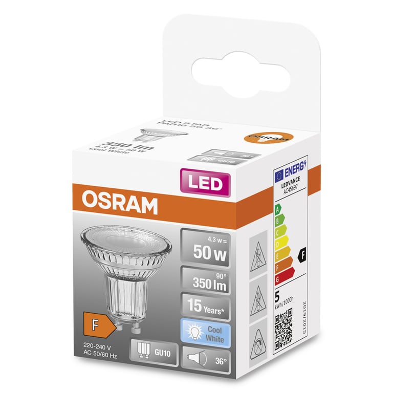 LED STAR PAR16 50 36 4.5 W/4000K GU10 (CS à 1 PCE)