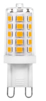 ETH Led G9 glas 3w/30w 300l 2700k 240v dimbaar d17.5xh50mm