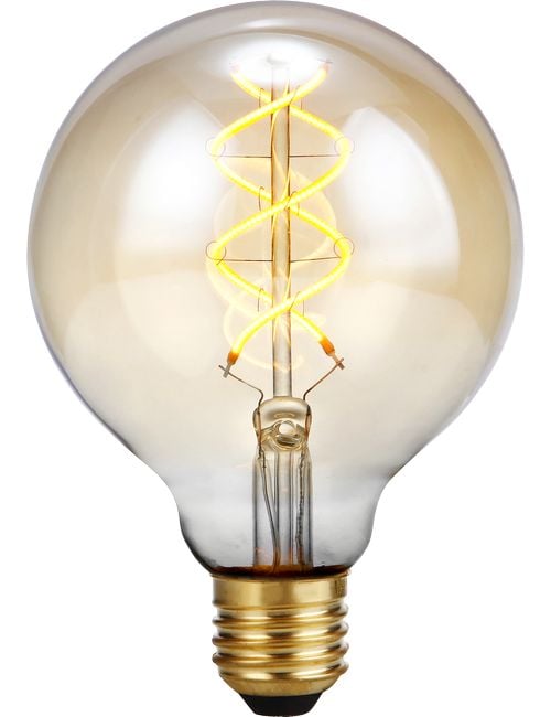 LED E27 Fila Flex DH Globe G95x135 230V 460Lm 5W 822 AC Gold