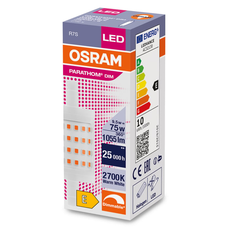 PARATHOM® DIM LINE R7s 78.00 mm 75 9.5 W/2700 K R7s (CS à 1 PCE)