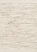Wollen vloerkleed gevlochten Anna Natural Offwhite