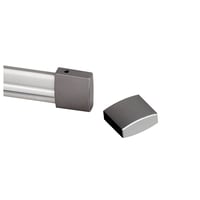 Eindkappen voor EASYTEC 2 zilvergrijs, 2 stks
