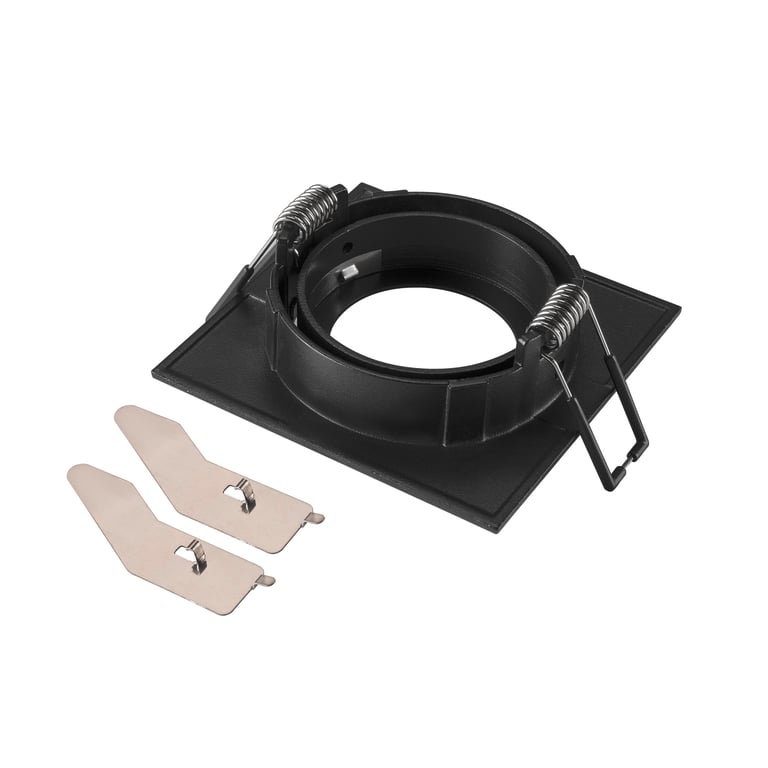 NEW TRIA® 68, plafondinbouwring, L: 8.2 B: 8.2 H: 2.6 cm, IP20, zwart