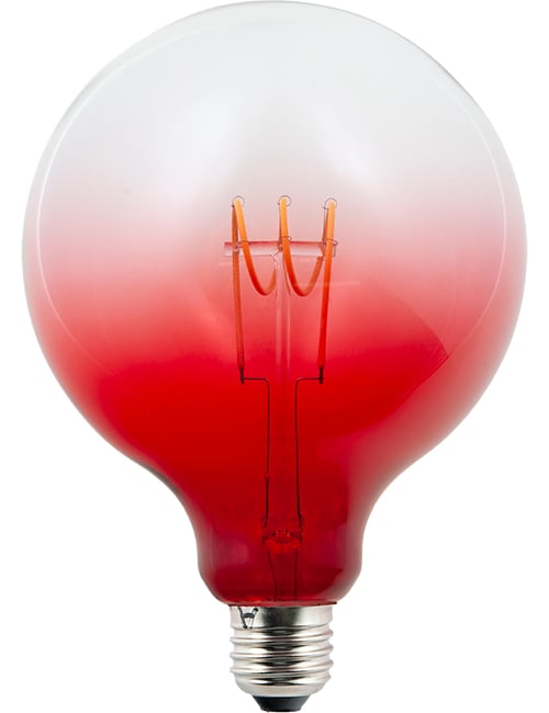 LED E27 Fila FleX TR Globe G125x180 230V 140Lm 4W AC Red Dim