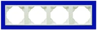 Efapel animato afdekr. 4v blauw/wit ice