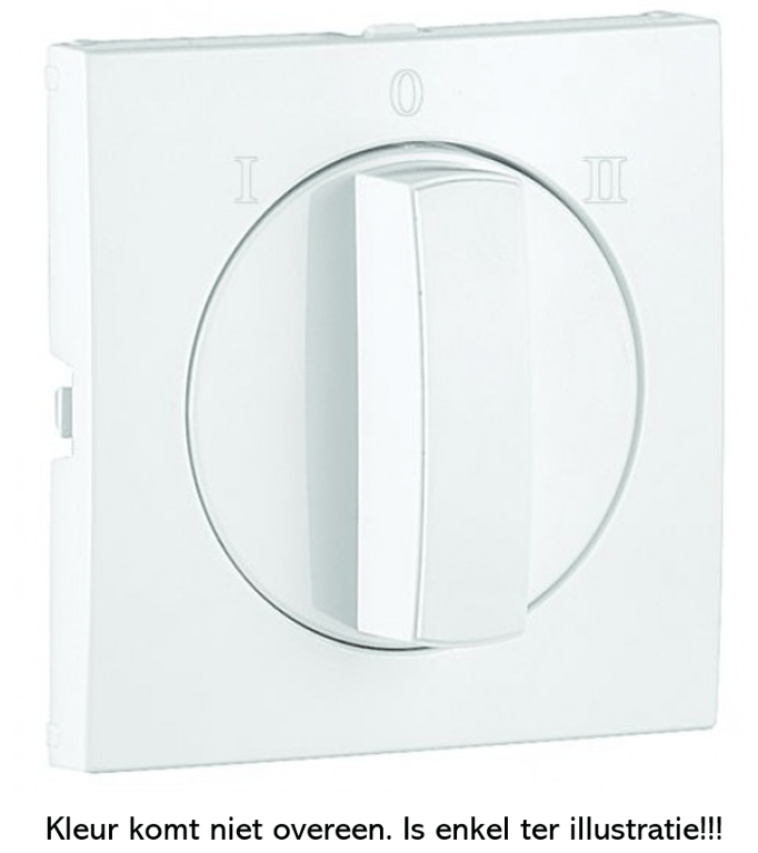 Efapel Draai Jalouzi (Ventilator) Schakelaar (1+0+2) Aluminium