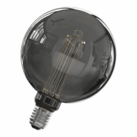 Calex LED Glasfiber G125 Globe lamp 220-240V 3,5W 40LM 2000K Titanium E27 dimmable, energy label B