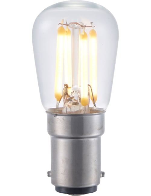 LED Ba15d Fila Pygmy P26x56 230V 210Lm 3W 925 AC Clear Dim