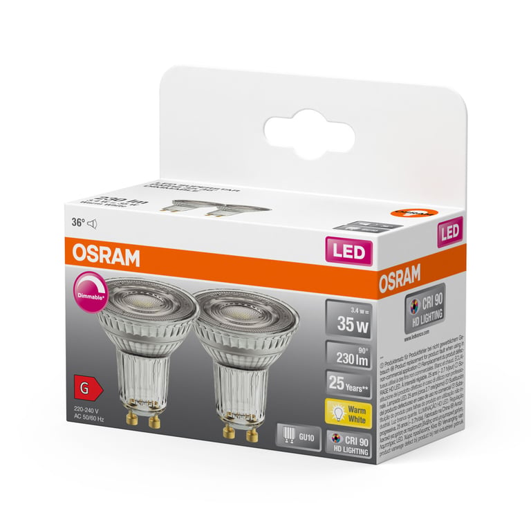 LED SUPERSTAR PAR16 35 36 ° 3.4 W/2700 K GU10 DIM
