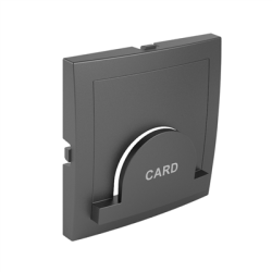 Efapel inb. centrumplaat voor kaartsysteem tbv tijdklokschakelaar donker grijs