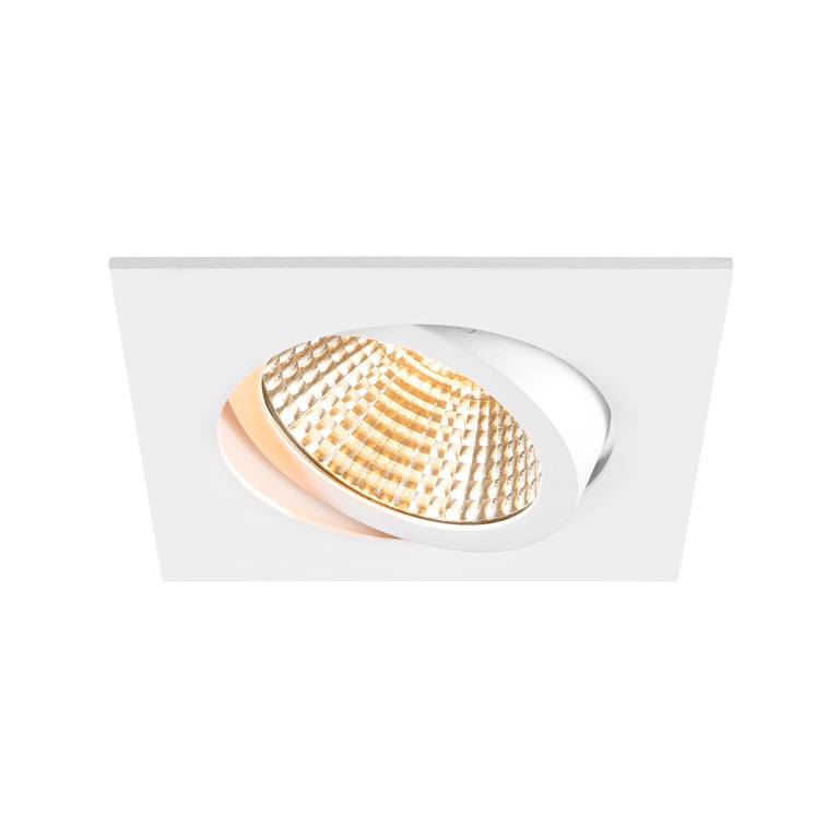 NEW TRIA® 95, plafondinbouwring, L: 11 B: 11 H: 2.6 cm, IP20, wit